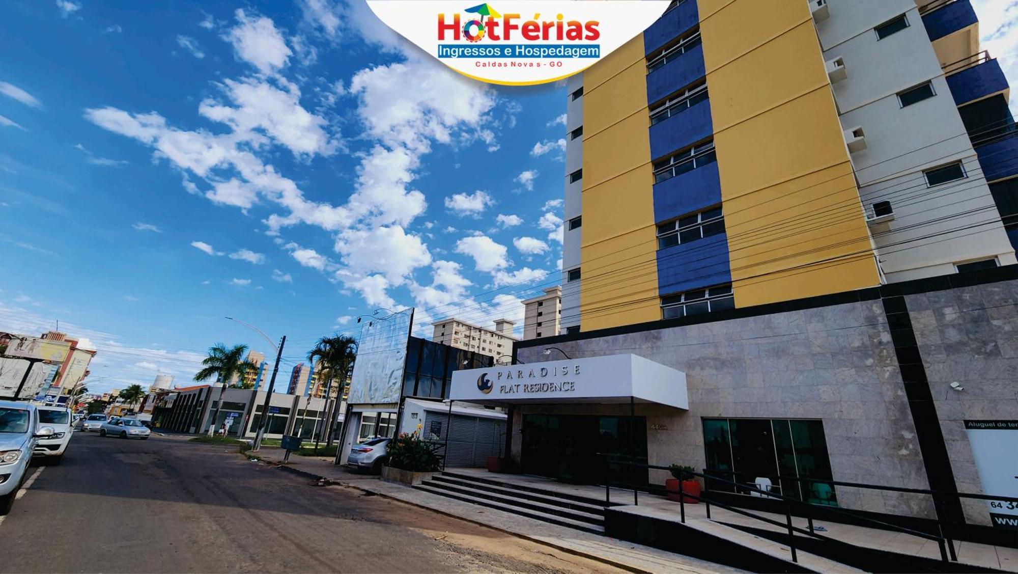 Flat Paradise, Piscinas Termais, Proximo Ao Centro - Hotferias Caldas Novas Eksteriør bilde