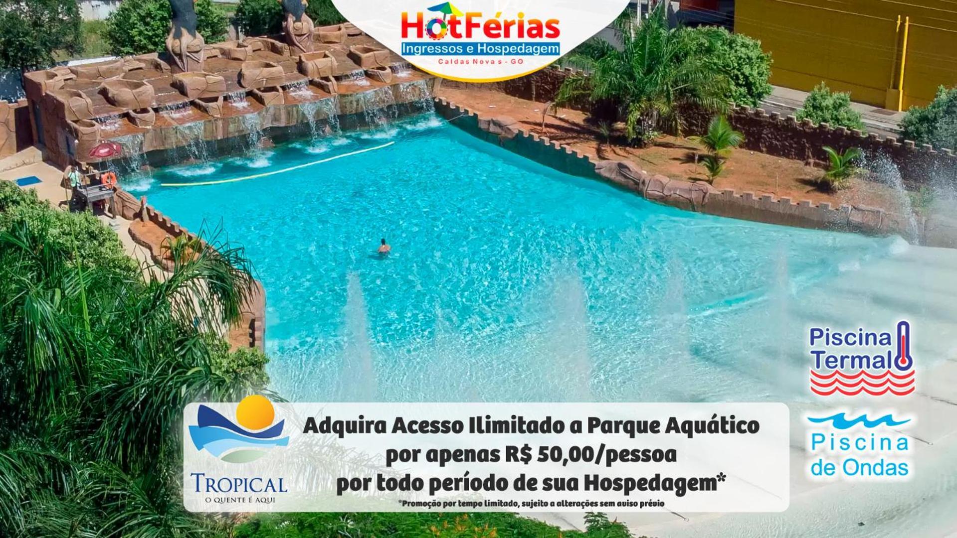 Flat Paradise, Piscinas Termais, Proximo Ao Centro - Hotferias Caldas Novas Eksteriør bilde