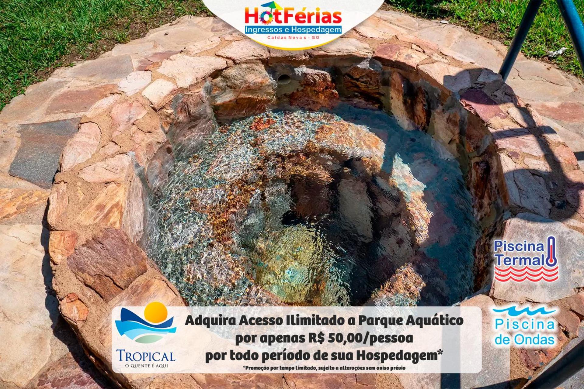 Flat Paradise, Piscinas Termais, Proximo Ao Centro - Hotferias Caldas Novas Eksteriør bilde